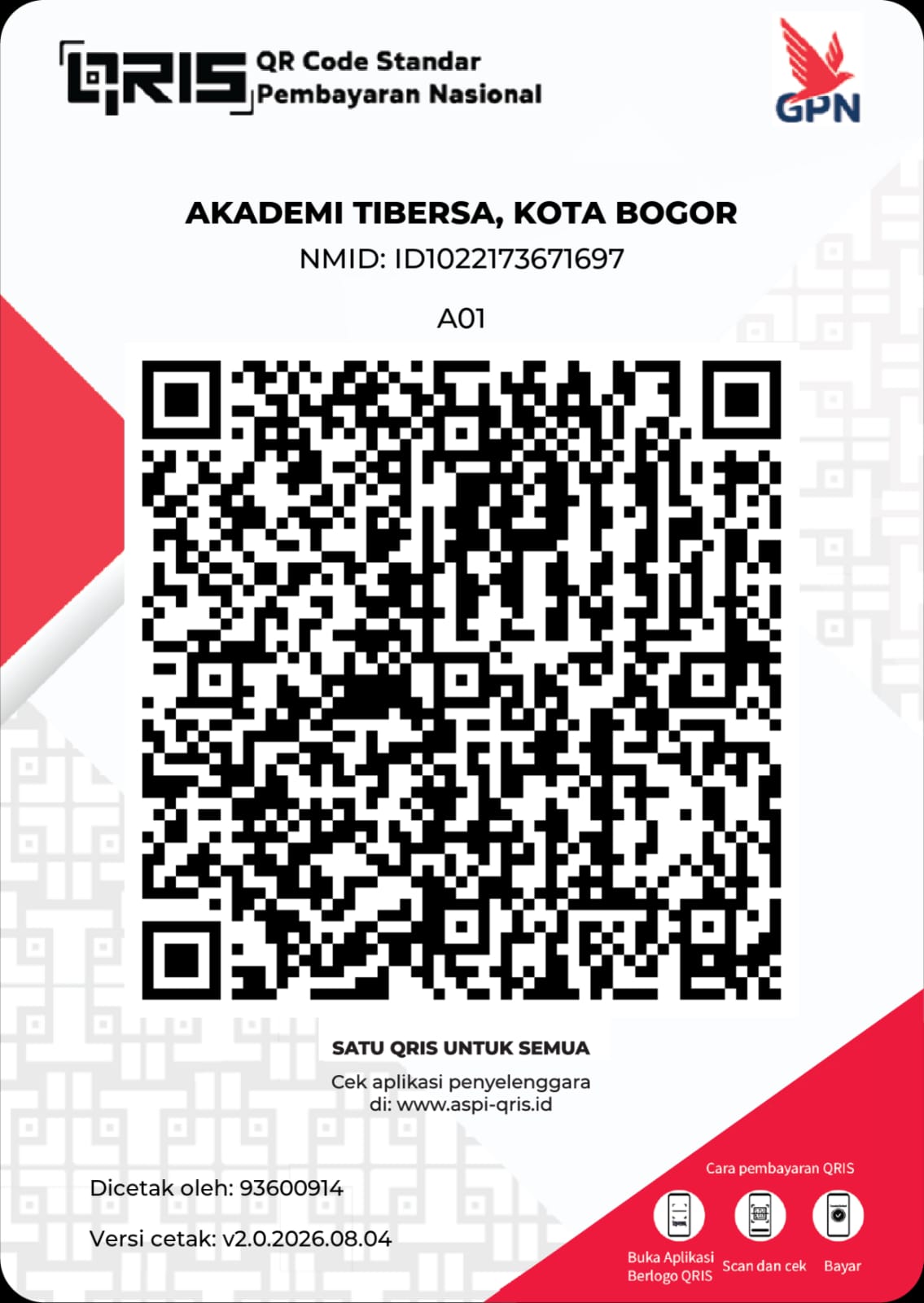 Kode QRIS donasi SekolahYatim